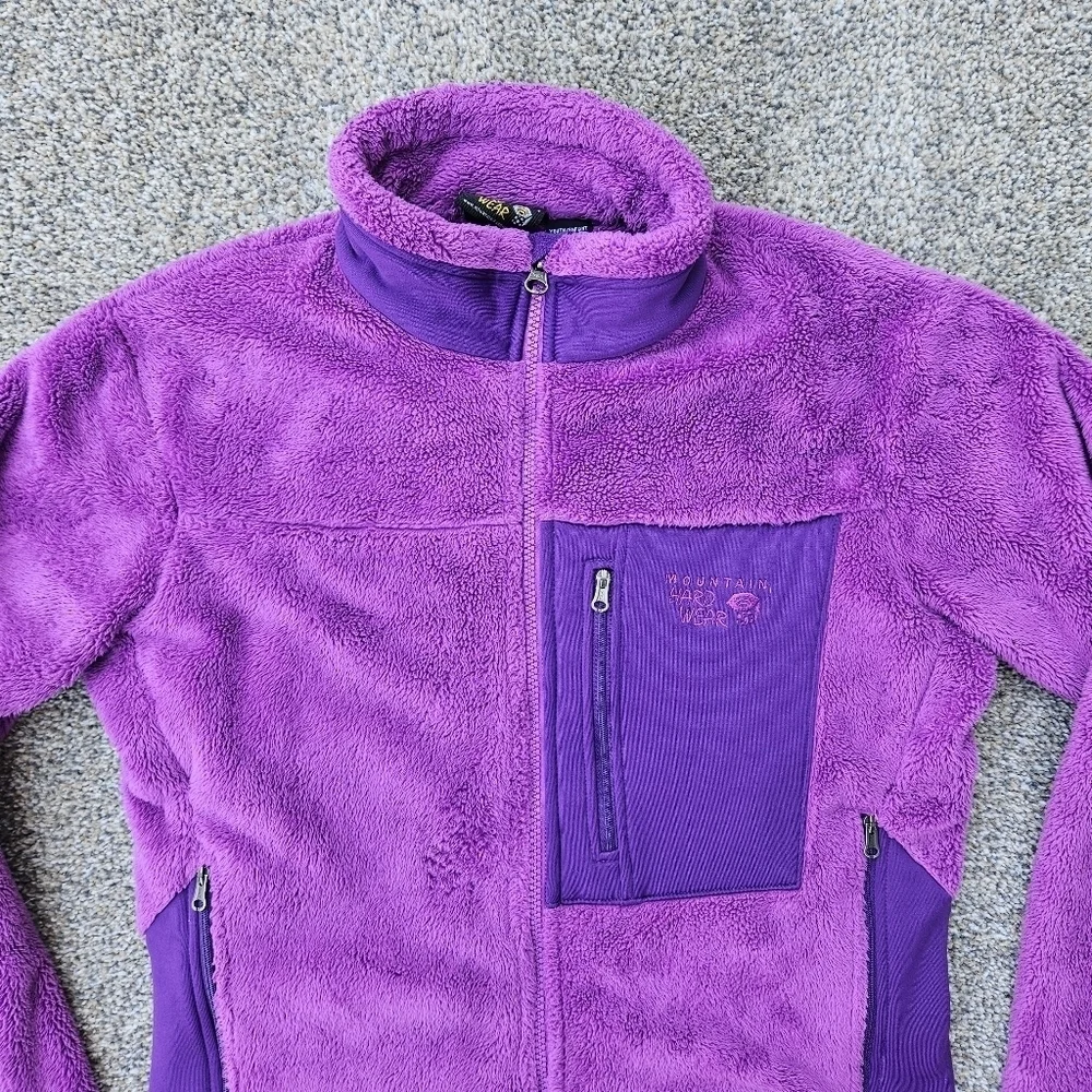 Mountain Hardwear Monkey Fleece Jacket Purple Zip Up Coat Youth Girls Size Large